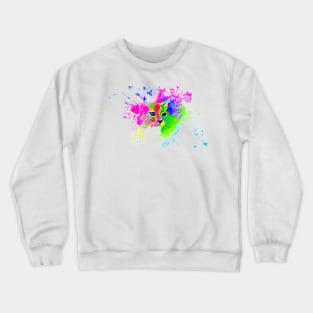 Psychedelic Cat Crewneck Sweatshirt